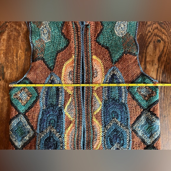 Dries Van Noten Hand Knit Crochet Longline Vest - Picture 13 of 14